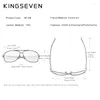 Óculos de sol Kingseven Pochromic Men Aluminium polarizou UV400 espelhado machos de sol dos óculos para N7188