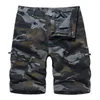 Shorts masculinos de camuflagem ao ar livre calças de ferramentas masculinas Modelo Moda Moda Casual Buckle Buckle Summer Zipper