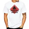 Attaque massive t-shirts blancs hommes femmes manches courtes modales t-shirts graphiques respirant