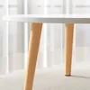 Eenvoudige huishouden vaste houten poot sofa zijkant mini tafel slaapkamer zitronde ronde tafel net rood lage tafel ruit thee tafel ronde tafel
