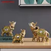 Konst och hantverk lmhbjy Thailand harts Hantverk elefant Nya hushållsartiklar Tre elefanter Creative Ins Ornament Elephant Decoration L49