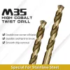 0,5-13mm HSS M35 Twist Bits Bits com brocas de orifício de metal de tungstênio de tungstênio cobalto