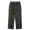 Pantalon masculin long quatre saison camouflage masculin mâle pantalon de la jambe large de grande taille pantalon lâche à grande taille