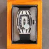 Regarder des montres de luxe de date pour hommes Richa M Diamond Automatic Mens Silicone Swiss Brand Designer Sport Wristwatch 6DV1