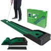 Kofull Golf Putting Green Mini Golf Putting Mat met Ball Return for Putter Practice Indoor/Outdoor Training Tools