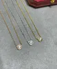 Designer charm 925 sterling silver Carter UFO single diamond necklace 18K gold CNC pendant collarbone chain exquisite high version