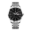 Nowy projektant Waterproof Waterproof podwójny kalendarz męski zegarek Modna Elegancka temperament zegarek