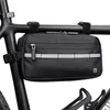 Storage Bags Bike Handlebar Bag Cycling Front 3L Bicycle Frame Waterproof Suitable For Shoulder Handbag Waist Bag(Blue)