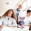 Vetenskaplig experimentutrustning Maniquine Science Teaching Toy Assembled DNA Ladder Model ABS DNA Model Child Child