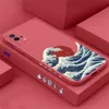 Red Sun Sea Waves telefoonhoesje voor Xiaomi Mi 13 12 12S 12x 11 11t 10 10S 10i 9 9SE 8 8SE Pro Uitra Lite Cover Fundas CQOUES Shell