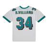 Dikişli Futbol Formaları 34 Ricky Williams 2002 Mesh Legacy Emekli Retro Classics Jersey Erkek Kadın Yourth S-6XL