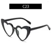 Zonnebrillen hart gevormd voor damesmode liefde UV400 bescherming brillen Zomerstrandglazen vintage goggle