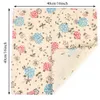 4pcs 40x40cm Tipe de tissu imprimé floral Dîner de style japonai
