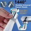 Metal Copper Universal Faucet Aerator Tap Nozzle Bubbler 1440° Rotatable Splash Filter Sprayer,Kitchen Bathroom Mixer Adapter