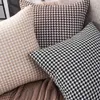 Tausend Vogelgitter Kissen Hülle Nordic Ins Style Leichte Luxusbett Kopf Rückenlehne Kissen Auto Taille Sofa