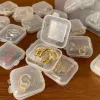 4/24PCS mini plastikowe pojemniki do przechowywania pudełko Połączona pigułka na leki uchwyt magazynowy Organizator Opakowanie biżuterii do kolczyków