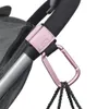2 pcs Metal Baby Pram Hooks PU Stroller Carriage Storage Bag Hooks Universal Hanger Stroller Accessories