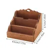 1:12 Dollhouse Miniature 3 Grids Desktop Storage Rack Organizer Box Bookshelf Home Model Decor Toy Doll House Accessories