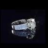 REAL 2 karat 8mm vigselring för kvinnor 925 Sterling Silver Band D Color VVS Diamond Engagement Fine Jewelry With GRA240327