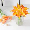 Dekorative Blumen gefälschte Blumenarrangement realistische künstliche Callalily -Zweige für Home Wedding Decor Set von 12