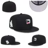 2023 Gevangen hoedenmaten Fit hoed honkbal voetbal Snapbacks ontwerper Flat Hat Active verstelbare borduurwerk katoenpetten Alle teamlogo buiten sport mesh cap maten 7-8