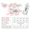 80-440mm stroke CNC Sliding Tabell Z Axis SBR16 Guide SFU1605 SFU1610 C7 Bollskruvmanövreringspaket med orgeldammskydd