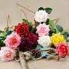 Fiori decorativi da 50 cm fiore artificiale piccolo rosa a più colori con regalo di San Valentino secco fatti a mano Decorazione per matrimoni