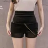 Сексуальная юбка Женщины летние юбки черные 2023 модная высокая талия короткая микро мини -юбка корейская одежда офис Bodycon Y юбка для карандашей xxl L410