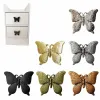 Poignée de tiroir boutons de forme papillon meuble de meuble poignée armoires armoires armoires boucles meubles quincaillerie