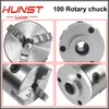 A fixação rotativa de Hunst DIA.100MM MENHA DE ARMULTADOR DE DISPOSITIVO TRÊS CHUCK ROTARY TRABALHADE PARA MÁQUINA DE PECES DE RAÇA DE LASER