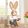 Decorazione per feste paglia Simulazione Pasqua simulazione Cartoon Animal Home Ornament Editing Happy Gift 2024
