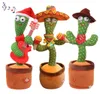 RC Robot Dancing Cactus Electron Plush Toy Soft Doll Babies som kan sjunga och dansa röst interaktiv blödade Stark för barn 2209146844984