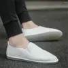 Casual Shoes Slip On Size 44 Black And White Men Man Moccasin Skateboard Sneakers Sport Drop 4yrs To 12yrs