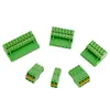 5Sets 2EDGKD 5.08mm Plug-In Terminal Block Push Spring PCB-anslutning Rätt vinkel Rak nål Plug Pin Header Socket 2P 3P