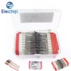 200 stcs diode kit Schottky diodes 1n4007 1N4148 1N5408 1N5819 1N5822 1N5399 Rechtvaardig diode kit 8 waardendioden met doos met doos met doos met doos