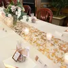 Gold Sparkle Table Runner Sequin paille