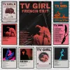 TV Girl French Exit Lovers Rock Affiches Rock Album de musique Mitski Vintage Canvas Peinture Impression Art mural pour la chambre Home Decor esthétique