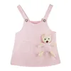 2023 Girl Denim Semarender Skirt with Teddy Bear Summer Children Cloths Kids Pink Skirt for Girls Jeans Saps 2-10y