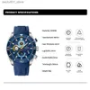 Armbandsur Naviforce Mens lyxiga mode Vattentäta Sile Band Mens Date Timing Quartz Wrist Relaxos Mens 2024