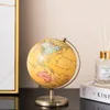 Figurines décoratines Retro Globe Ornements Creative Modeling Modeling Vintage Home Office Wine Cabinet Decoration Bibliothèque