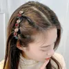 Flashing Crystal Stone Woven Hairpin Double Layer Hairpins Retro Braided Hair Clips Braiding Hair Clips For Women Bangs Hairpins