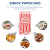 Presentförpackning 50/100 st papper popcorn väskor mellanmål kakor behandlar förvaring väska utomhus bär kopp bulk containrar parti