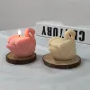 Candine in silicone bianco 3d stampo di candela fapici per uccelli animali fai -da -te intonaco che produce torte di torta al cioccolato forniture per matrimoni decorazioni