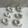 Animais de estimação de animais de flor de animais de flor animal de concreto Vaso de cão de molde de silicone molde suculento maconha molde de cimento diy moldes de castiçal de argila