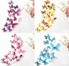 12 -stcs 3d Decal kleurrijke vlinders muurstickers thuiskamer decoratie kinderen diy3301125