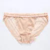 Sexig låg midja Silk Underwear Women's New French Lace S Silk Briefs