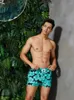 Erkek Şort Elastik Bel Dantel Yüzme Erkekler için Yüzme Düz gevşek gündelik mayo hombre yaz 2024 plaj kısa pantolon erkek