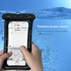 Wasserdichte Mobiltelefonhalter Trockenbeutel Hülle für iPhone Samsung Xiaomi Huawei schwimmendem Tauchen Klar Unterwasser -Telefonabdeckung