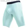 Underbyxor herr underkläder boxning shorts mens tunna strumpor män andningsbara fickor lång ben underkläder cueca calzoncillo l-5xl c240411