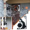 Tapestries Metal Vintage Witch Shape Cast Iron Garden Corner Sign Mysterious Statue Decorative Ghosts Doorframe Decor